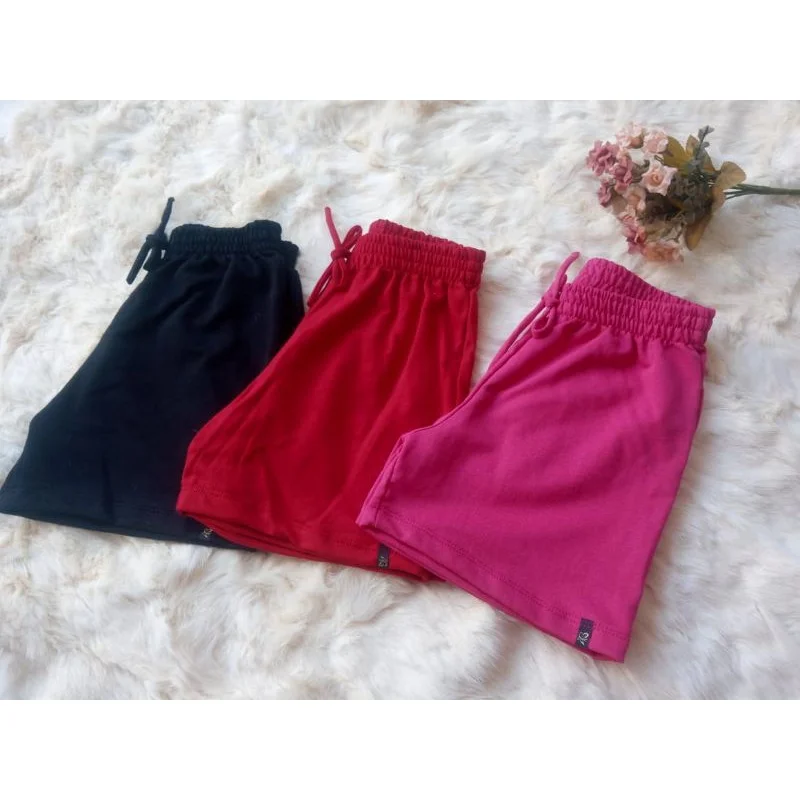 Super Leve Shorts Feminino Moletinho Confortável Caqui