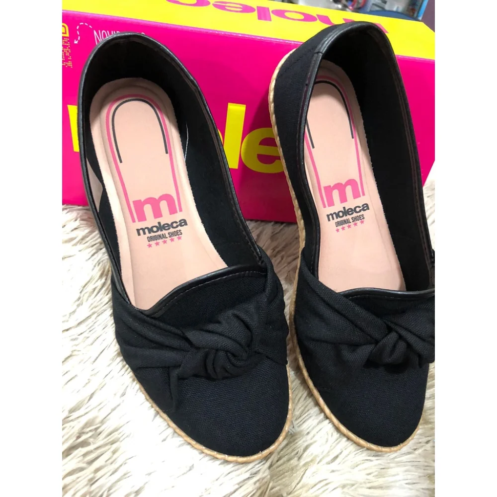 Confortável Alpargata Moleca Feminina Casual Sapatilha 34