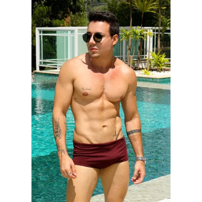 Masculina Sunga Clássica (Cores Variadas) Verde água