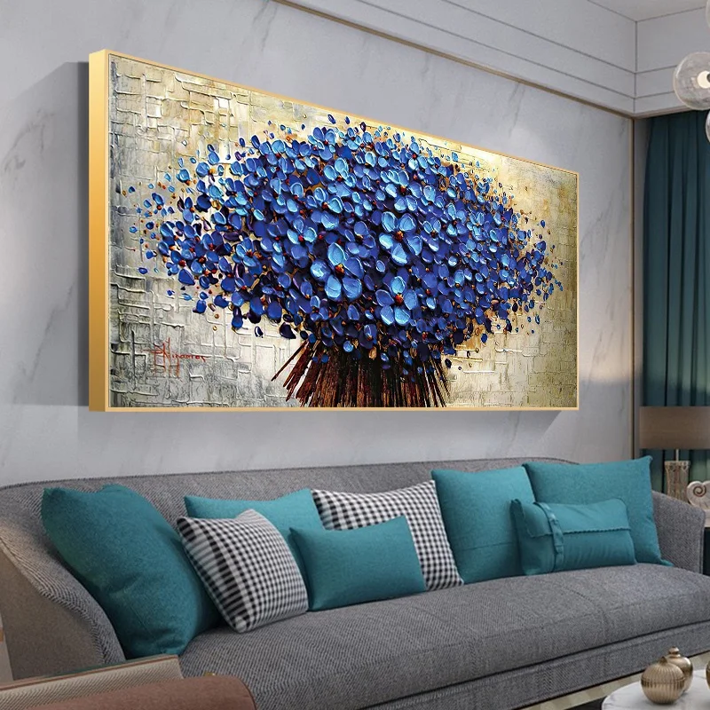 Roxo Ramalhete - Quadro Decorativo para Casa, Escritório e Apartamentos 30X40