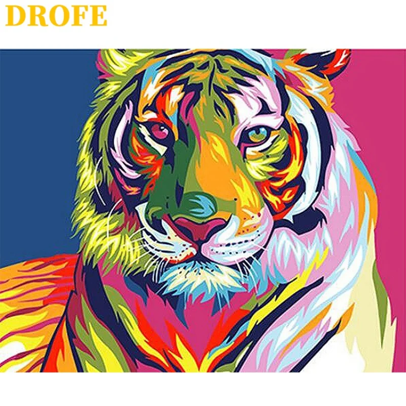 Pintura Animal por Números - Drofe (40X50 Cm) 1475