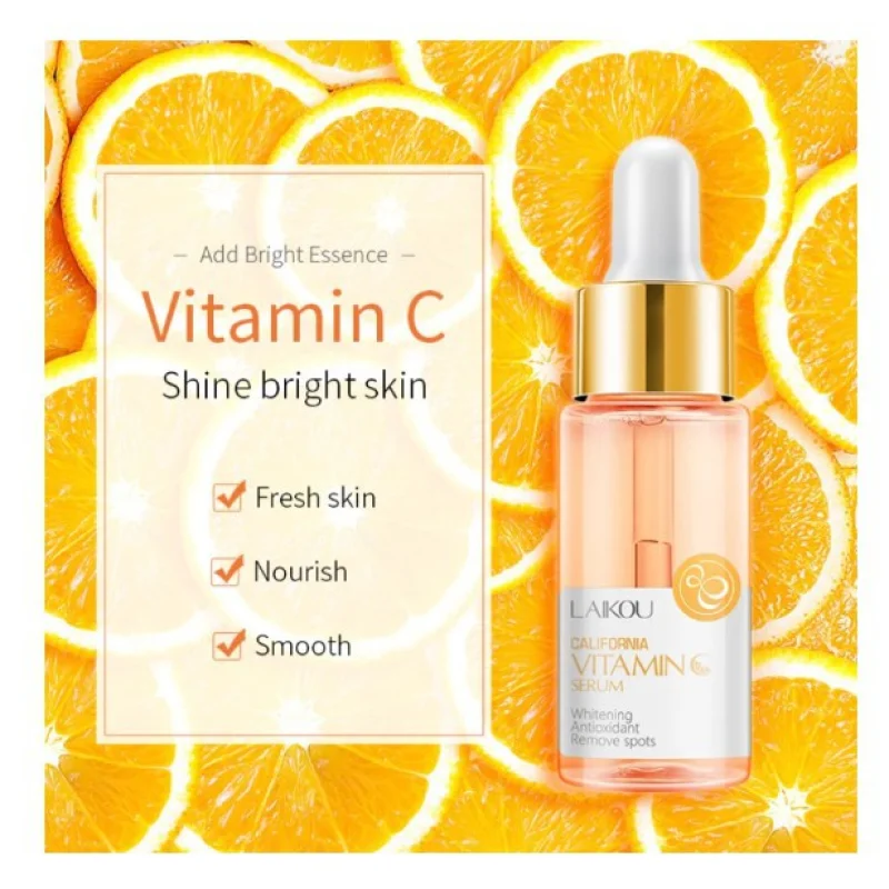 Sérum Facial Natural LAIKOU - Sakura, Snail Gold, Ácido Hialurônico, Vitamina C Sakura Serum