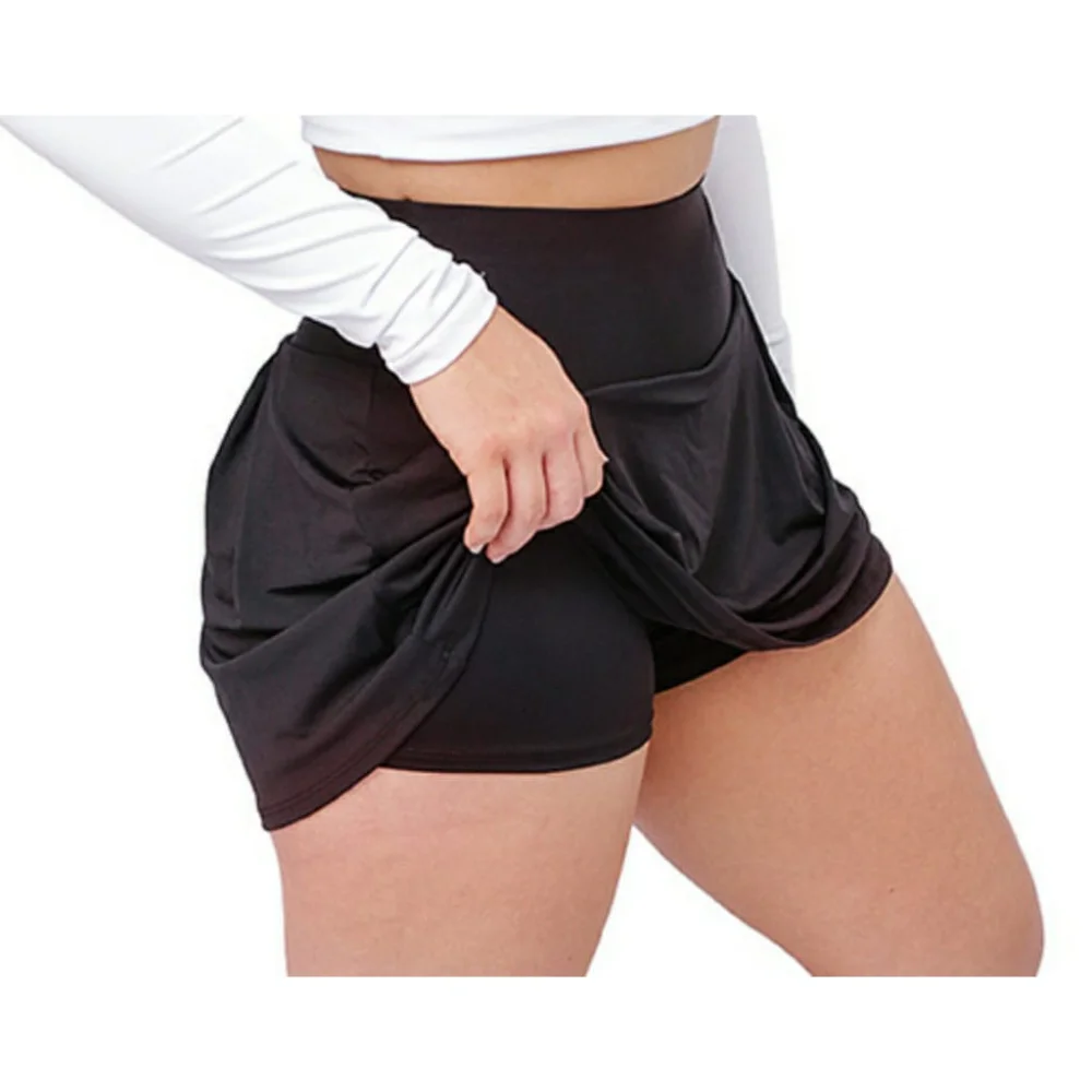 Saia Shorts Feminino Suplex Fitners para Academia e Caminhada GG/48-50