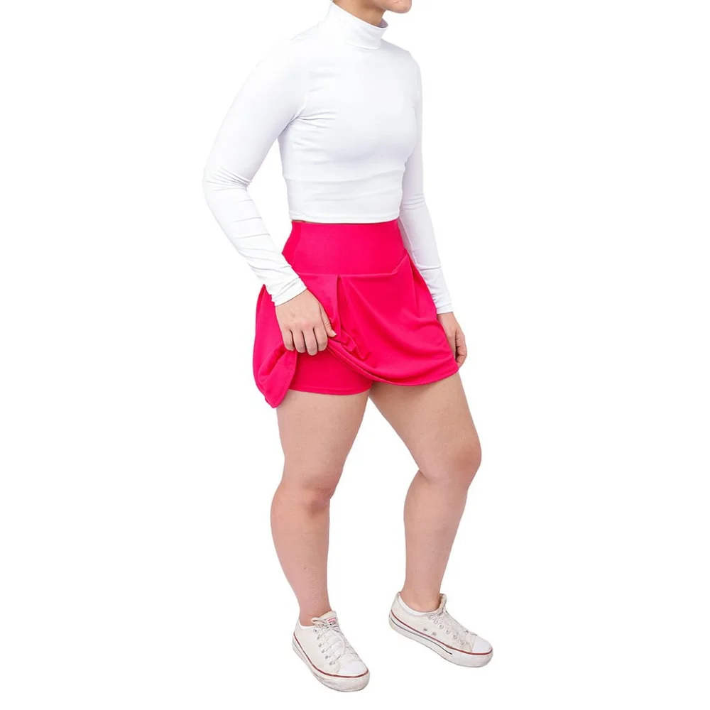 Saia Shorts Feminino Suplex Fitners para Academia e Caminhada GG/48-50