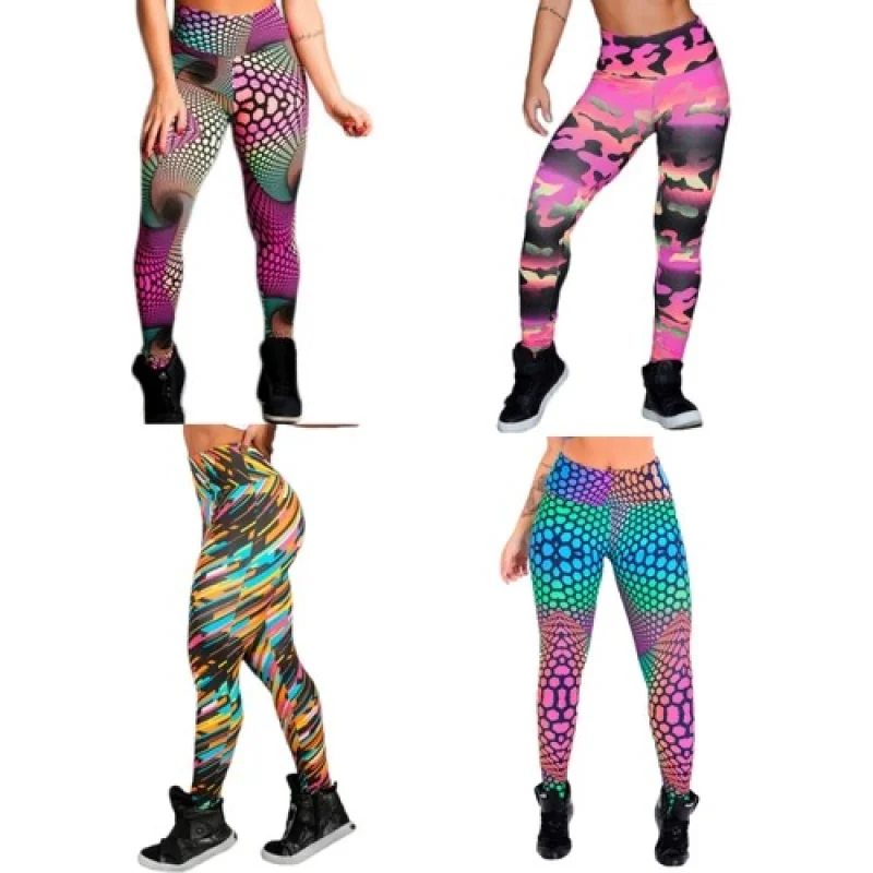 Suplex Atacado Calça Legging Feminina Estampada M