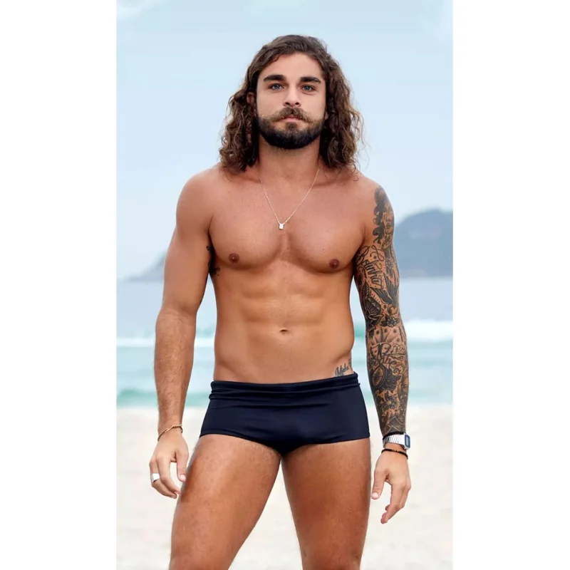 Envio Imediato - Sunga de Praia Preta Masculina Sunga Preta