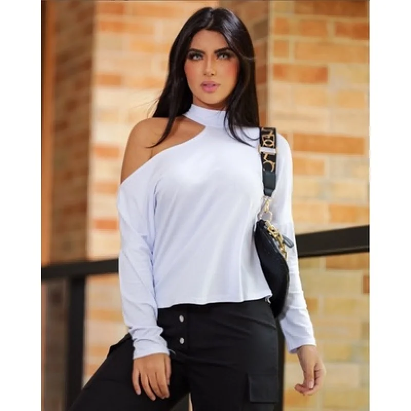Moda Evangélica: Blusa Manga Longa Ciganinha Feminina SHOKER Vermelho