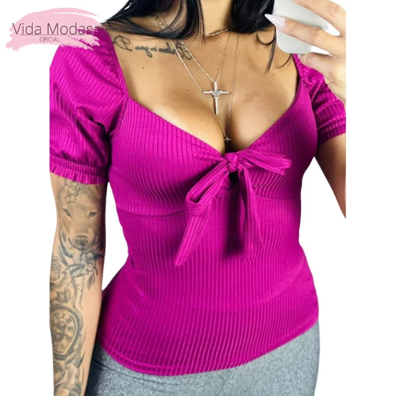 Moda Evangelica - Blusa Feminina Manga Curta para Amamentação Cinza