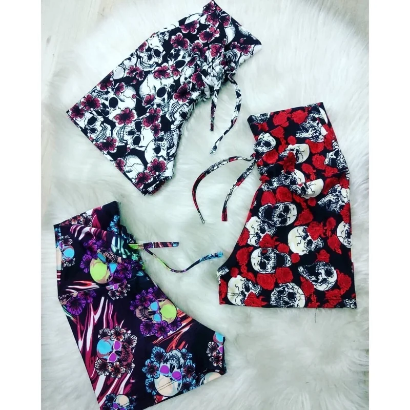 Cordão de tecido suplex Premium curto para academia Preto