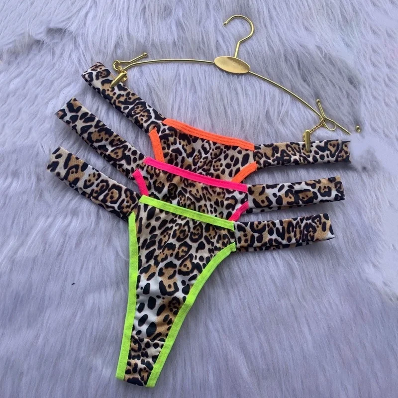 Tanga Dupla Estampada de Oncinha - Calcinha Biquíni sortidas