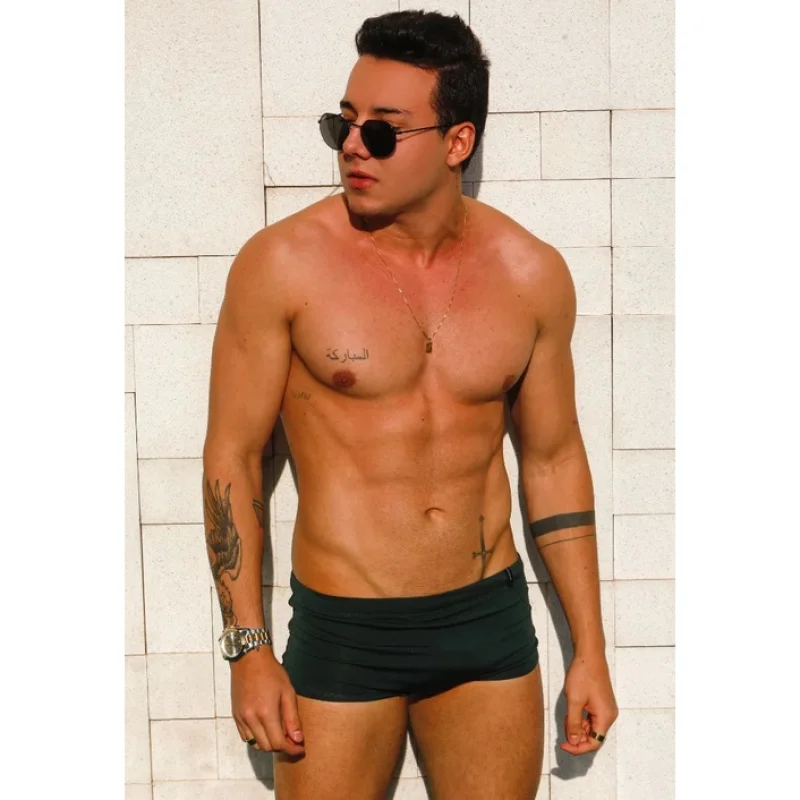 Masculina Sunga Clássica (Cores Variadas) Verde água