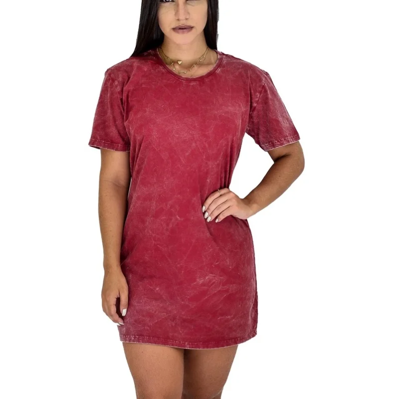 Malha Estonada Vestido Camisão Feminino 100% Algodão GG