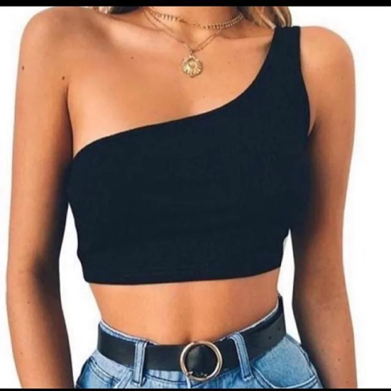 Mula manca Top Cropped Preto