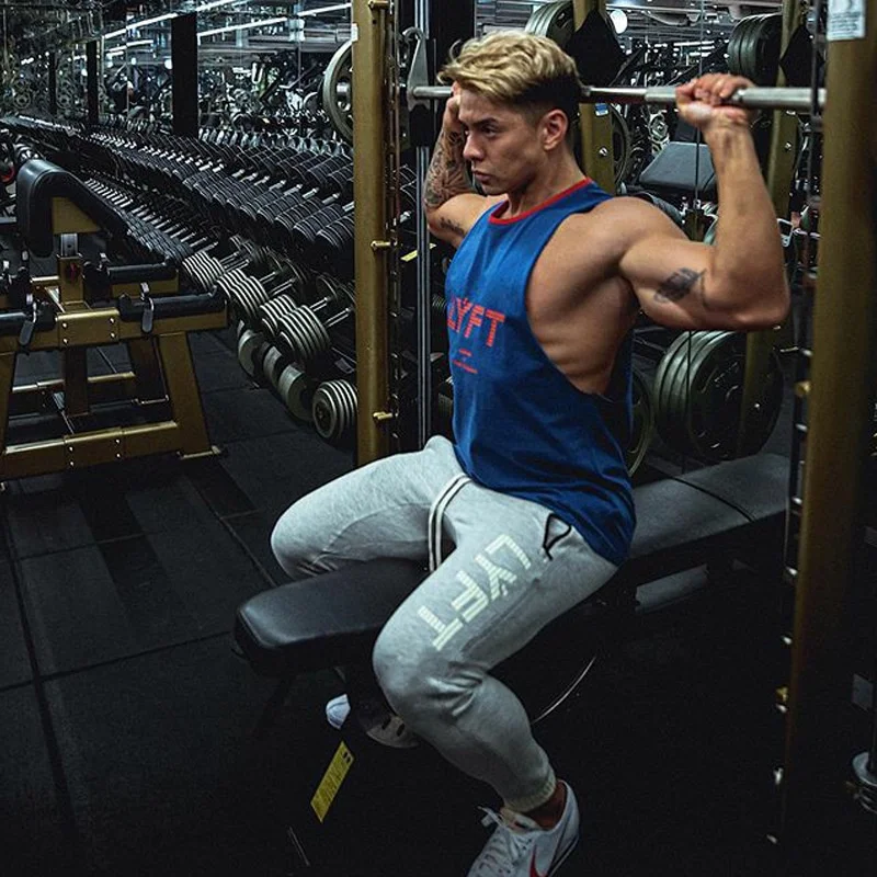 Leggings Esportes Masculinos LYFT: Fino Ajuste Europeu com Zíper Preto