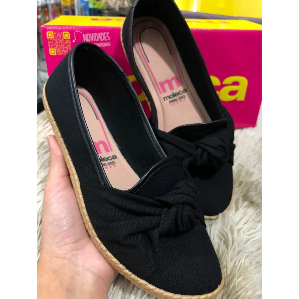 Confortável Alpargata Moleca Feminina Casual Sapatilha 34