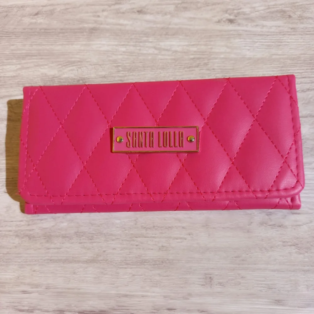 Bolsa de mão média feminina com porta cartões, cédulas e documentos SL pla bor ROSE