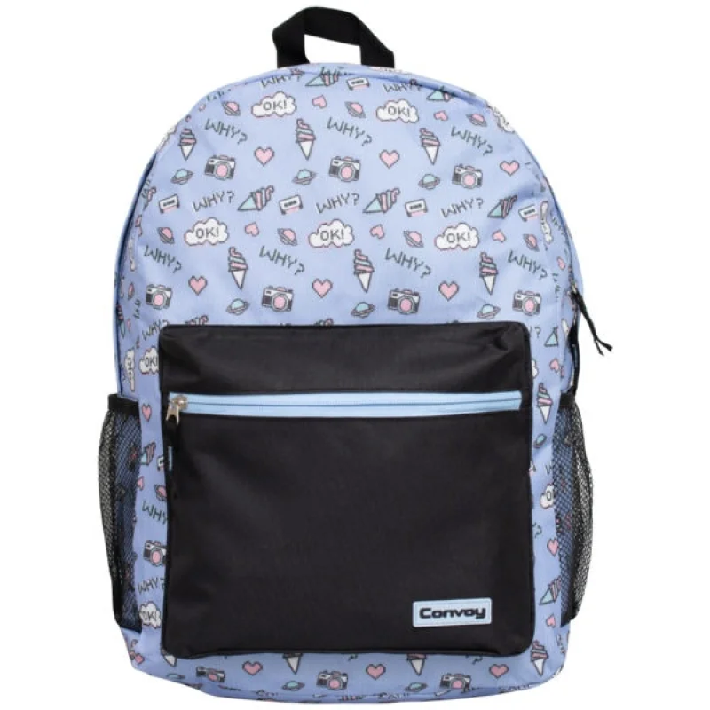 Envio Já! Mochila Geométrica Casual Convoy Impermeável para Trabalho e Universitário Amarelo