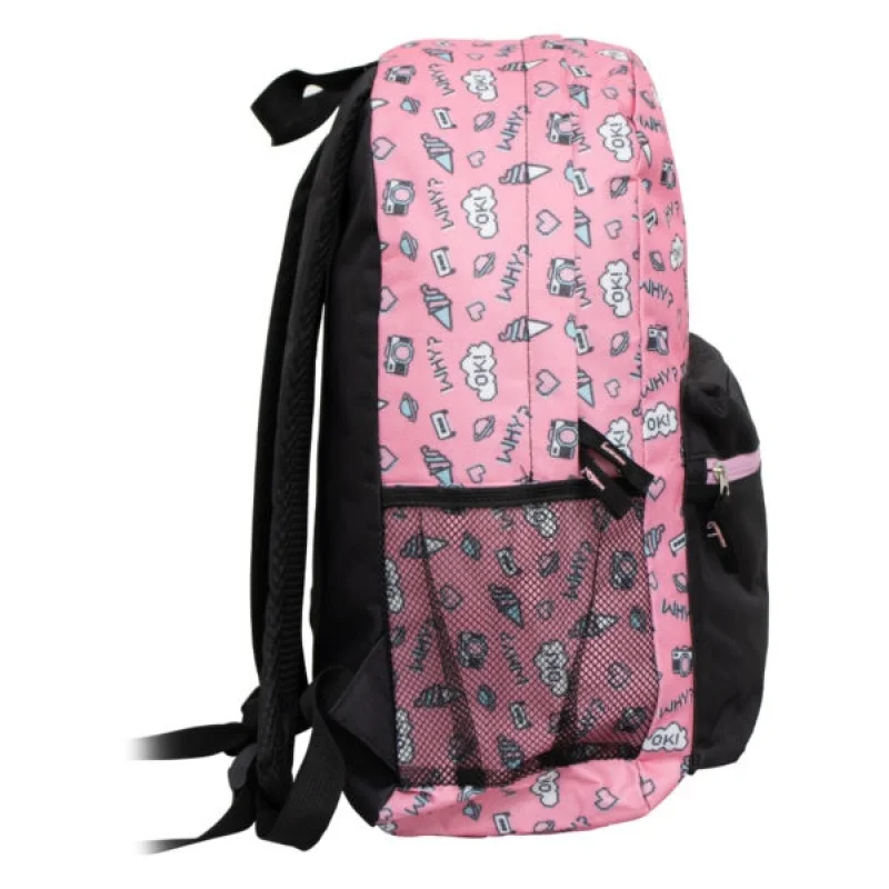 Envio Já! Mochila Geométrica Casual Convoy Impermeável para Trabalho e Universitário Amarelo