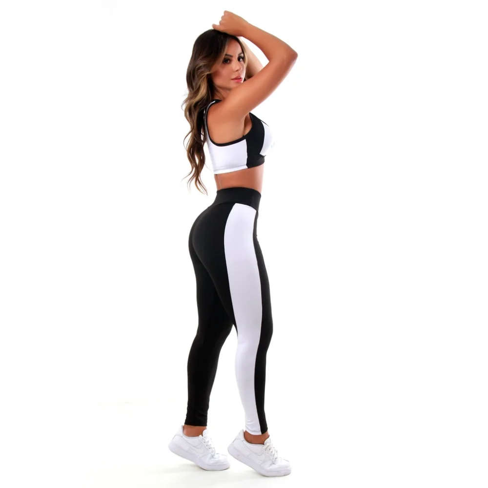 Conjunto Feminino Fitness Calça e Top para Academia A12 A12 - M - 38