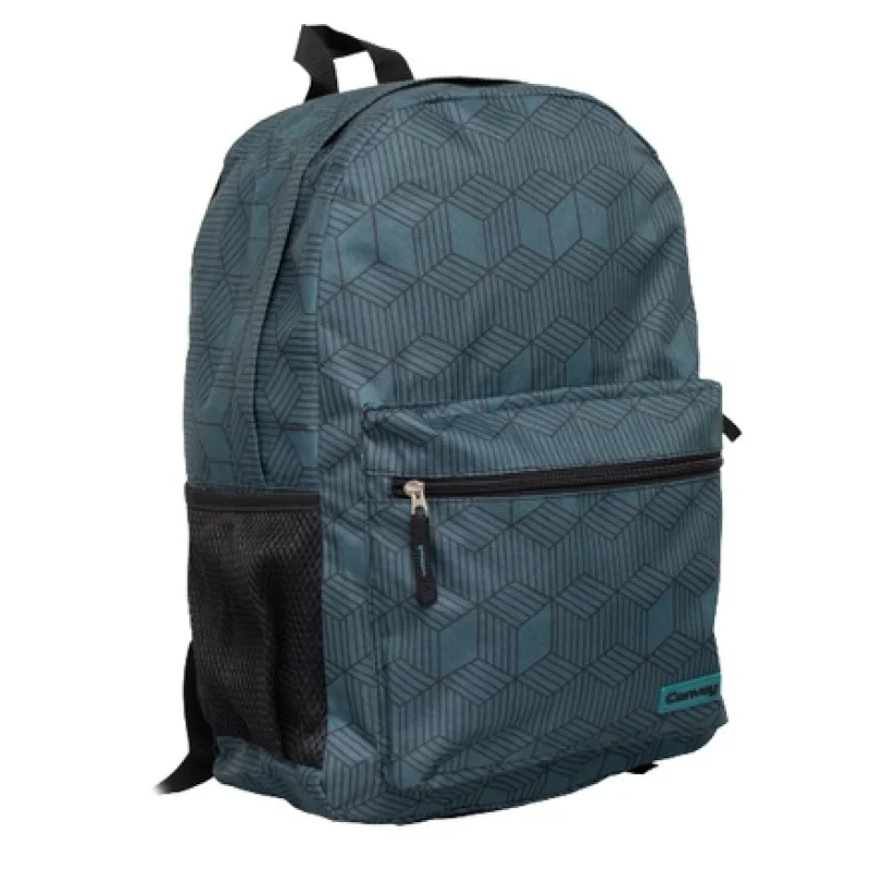 Envio Já! Mochila Geométrica Casual Convoy Impermeável para Trabalho e Universitário Amarelo