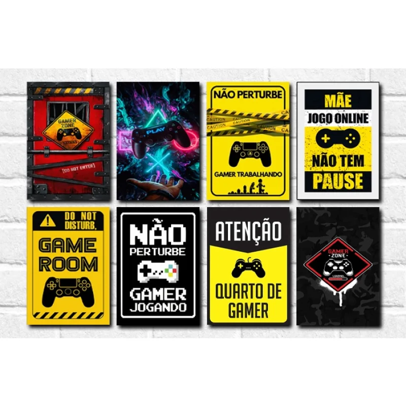 Placa Decorativa Quarto Gamer Vintage - Frase Jogo Jogador Console 23