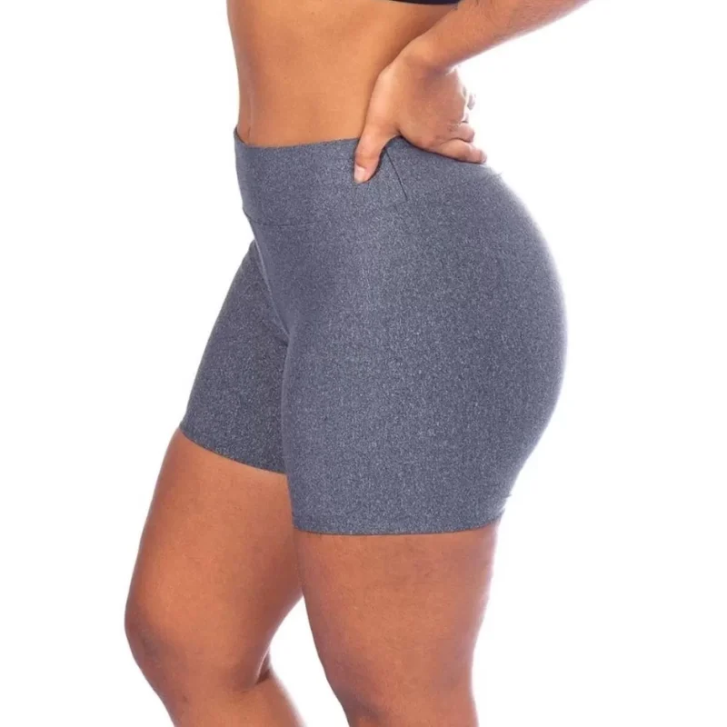 WOLFOX Suplex Poliéster Curto em Cirre Couro Brilhoso Cinza Mescla