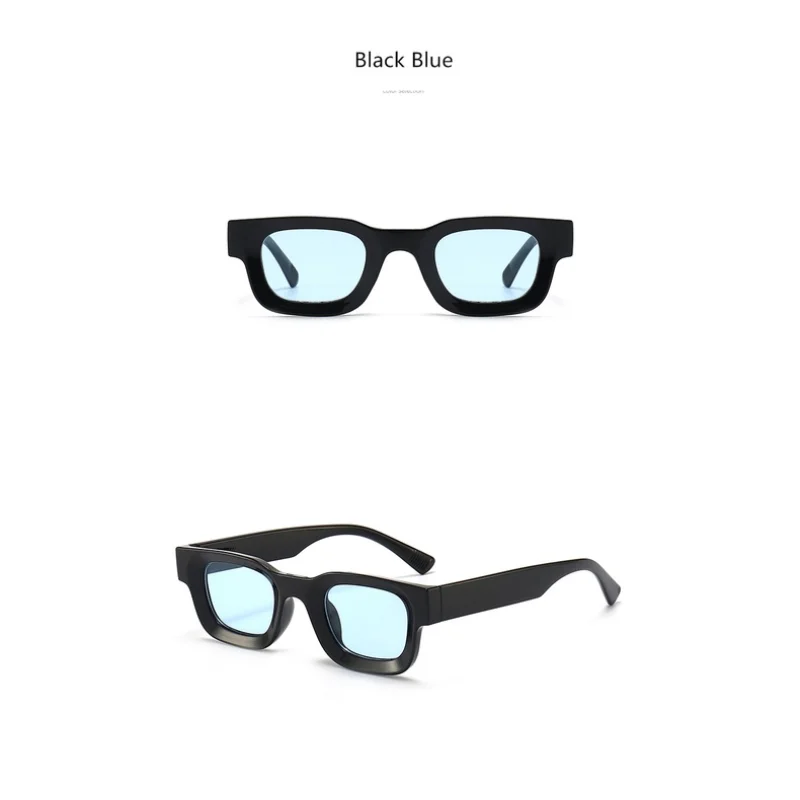 Óculos de Proteção Solar Pretos Quadrados para Homens - Vhong Fashion C1