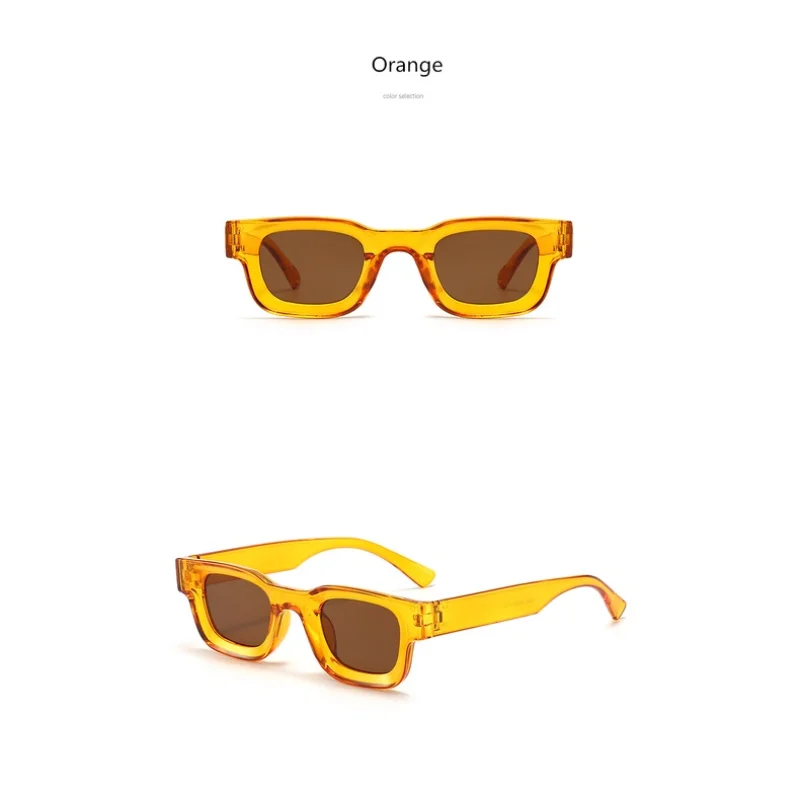 Óculos de Proteção Solar Pretos Quadrados para Homens - Vhong Fashion C1