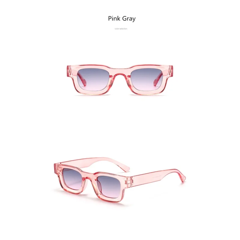 Óculos de Proteção Solar Pretos Quadrados para Homens - Vhong Fashion C1