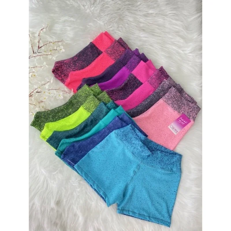 Cross curto shortinho - Compre online na Raryel azul/riscos laranja