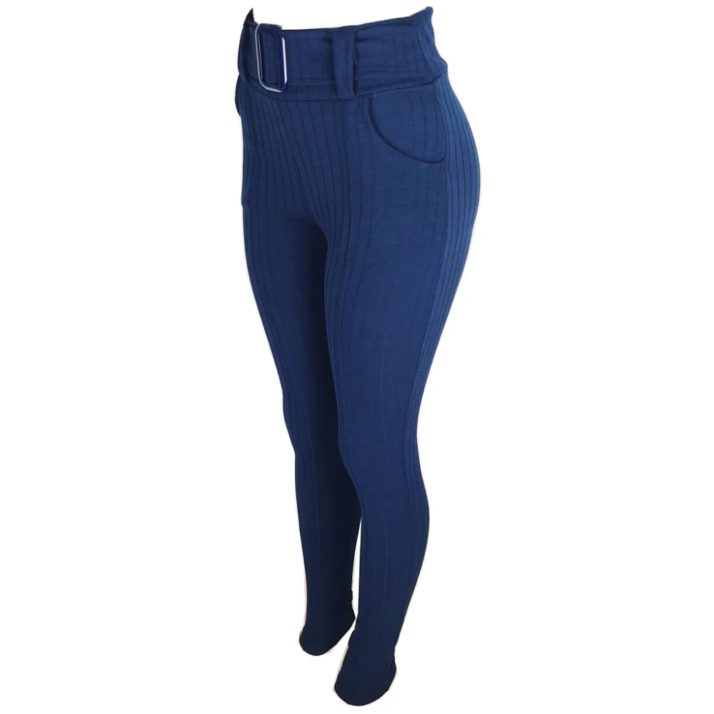 Veste Super Bem Calça Feminina Xadrez Skinny com Cinto Vinho