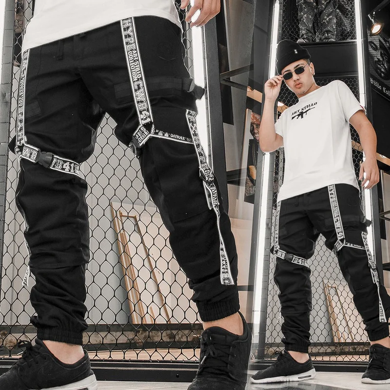 Calça Jogger Masculina BRANCA New Combat Tracks PRETA Preto