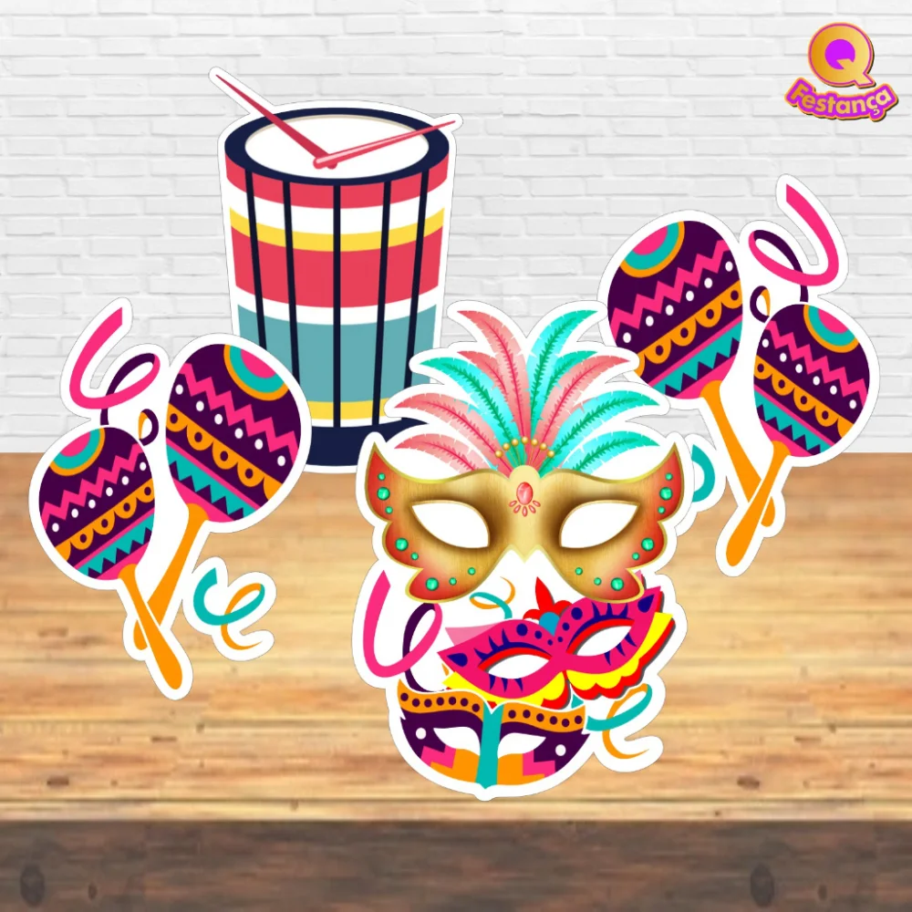 Decoração Carnaval Kit Festa Pronta - 78 itens Único