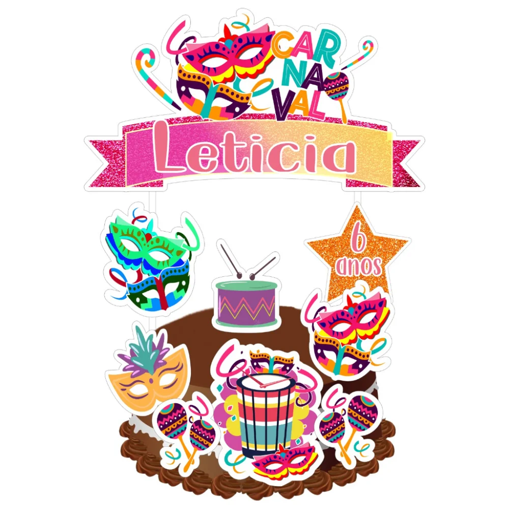 Decoração Carnaval Kit Festa Pronta - 78 itens Único