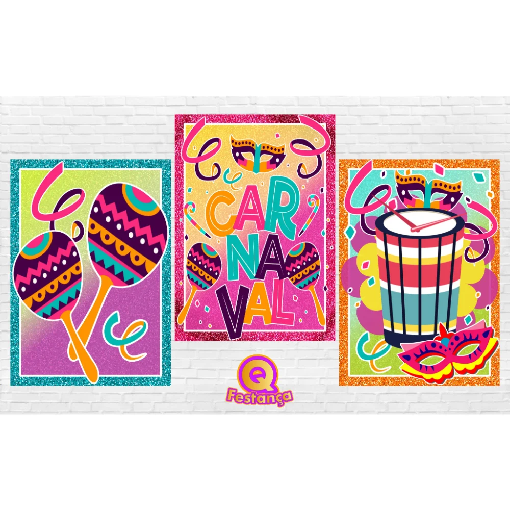 Decoração Carnaval Kit Festa Pronta - 78 itens Único