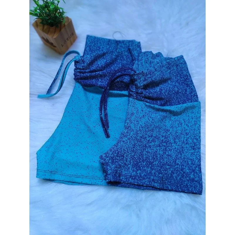 Fitness GG frontal alta cintura corda shortinho ONÇA TRADICIONAL