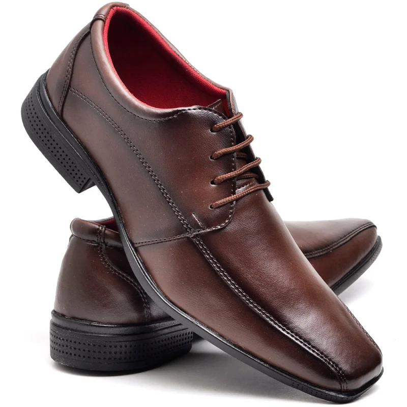 Cadarço Preto Fosco Sapato Social Masculino com Detalhe no Bico 804 PRETO