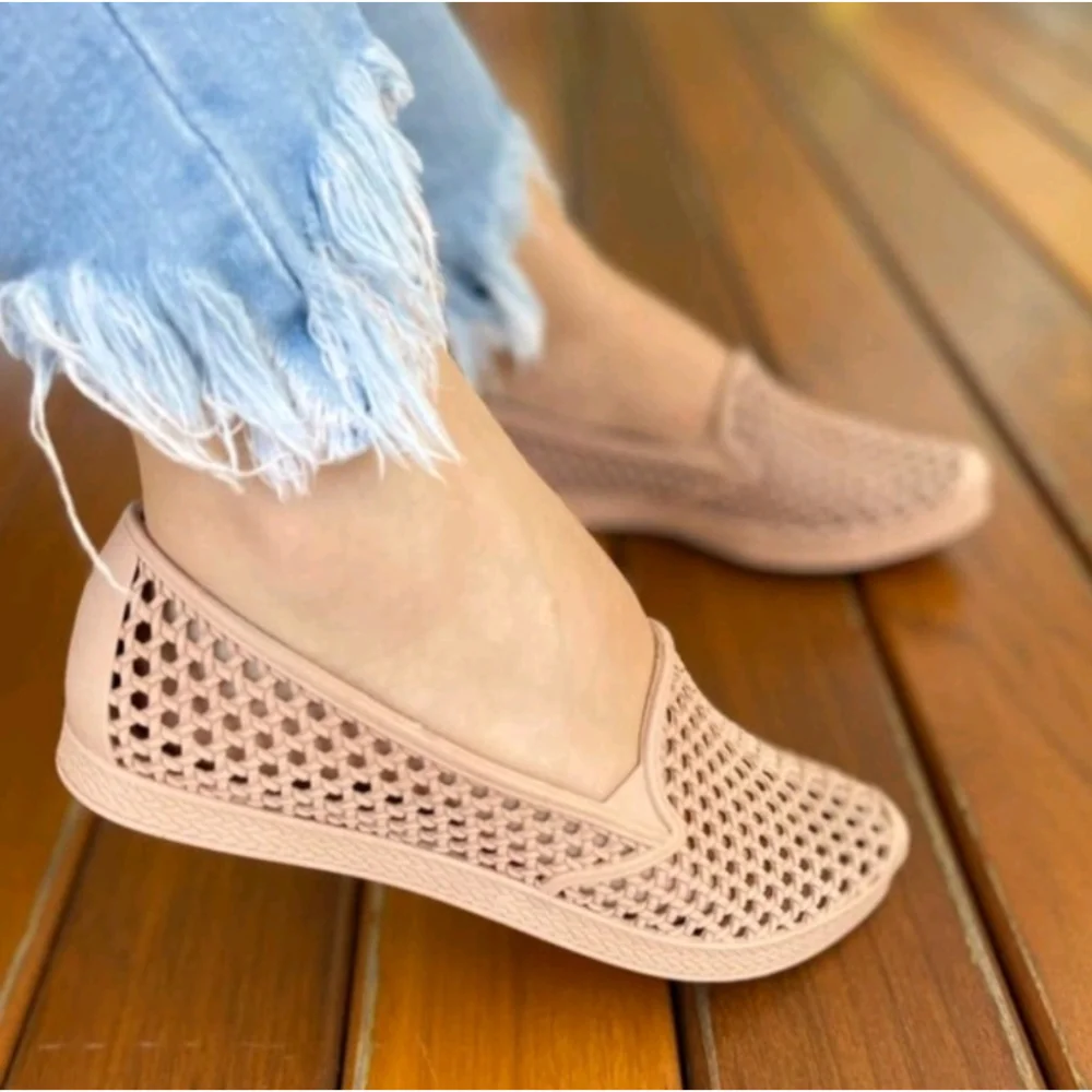 Sapatilha Feminina Anti Stress em PVC micro expandido Preto