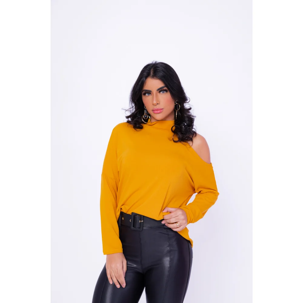 Moda Evangélica: Blusa Manga Longa Ciganinha Feminina SHOKER Vermelho