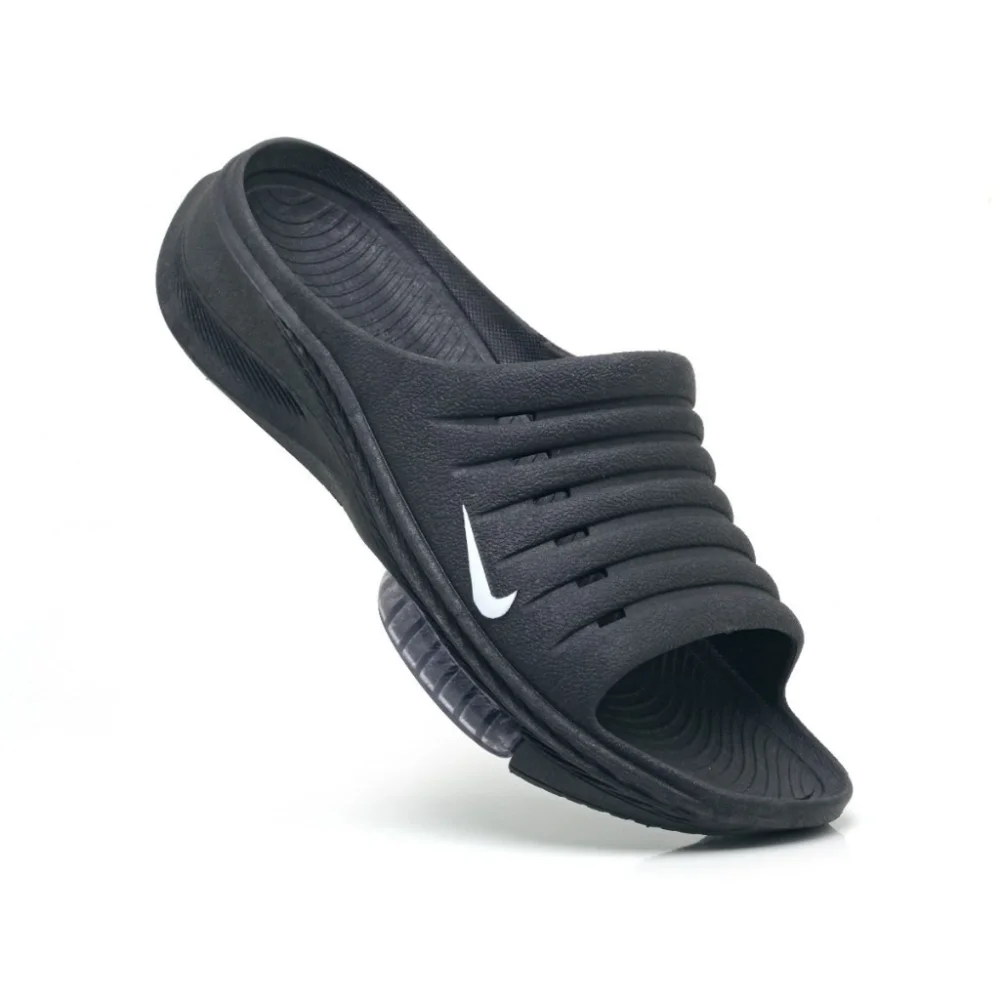 Confortável Chinelo Slide Vermelho Masculino - Macio e com Bolha Azul