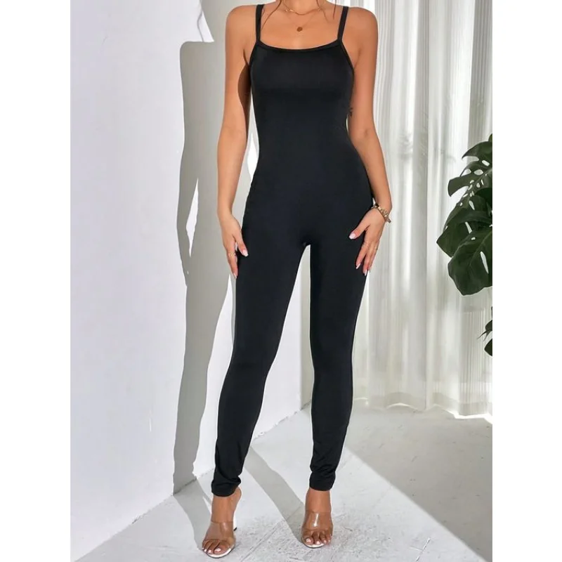 Moda blogueira: Macacão longo gringo de alcinhas, decote redondo - várias cores BRANCO/OFF WHITE