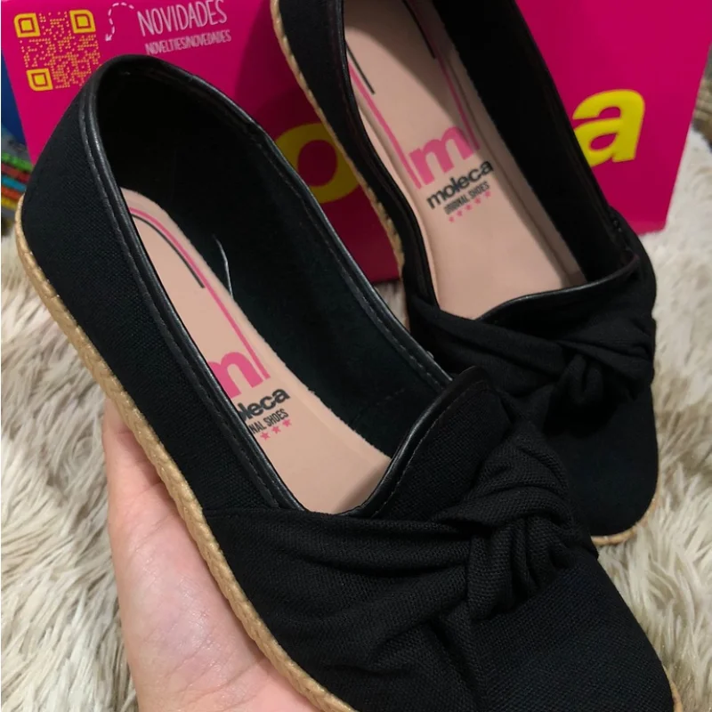 Confortável Alpargata Moleca Feminina Casual Sapatilha 34
