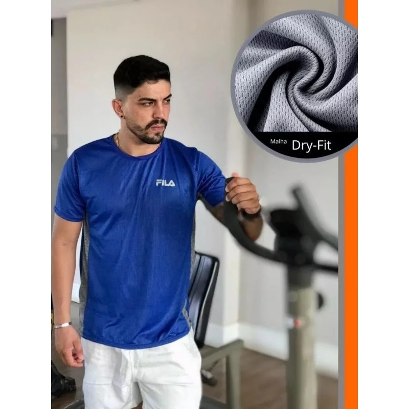 Camiseta Furadinha Dry Fit Masculina Unitário