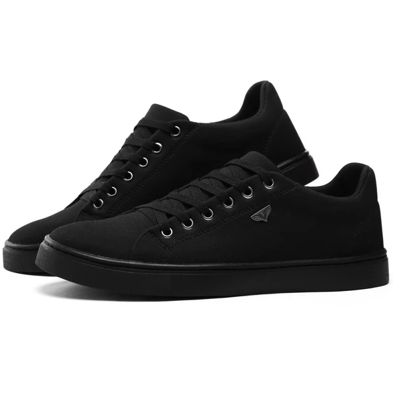 Sapatênis Confortável Miletto Masculino Casual - Preto e Branco PRETO/PRETO