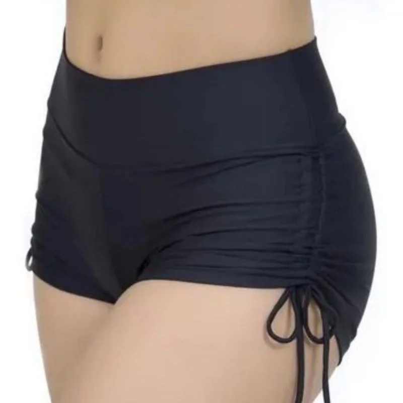 Roupa de Academia Shorts Cordinha Lateral Preto