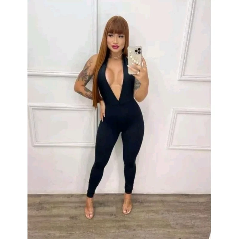 Lançamento moda gringa: Macacão Suplex Duas Formas Branco