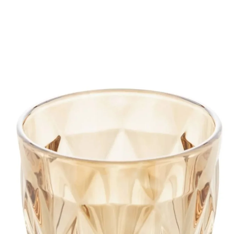 300ml Luster Ambar Diamond Taças 6 Jogo Único