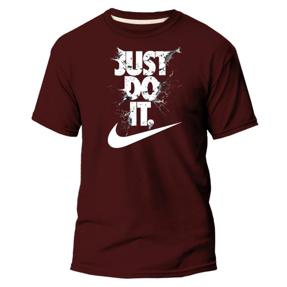 Camisa Masculina Nk Just Do It Estampa Branca - Várias Cores Azul