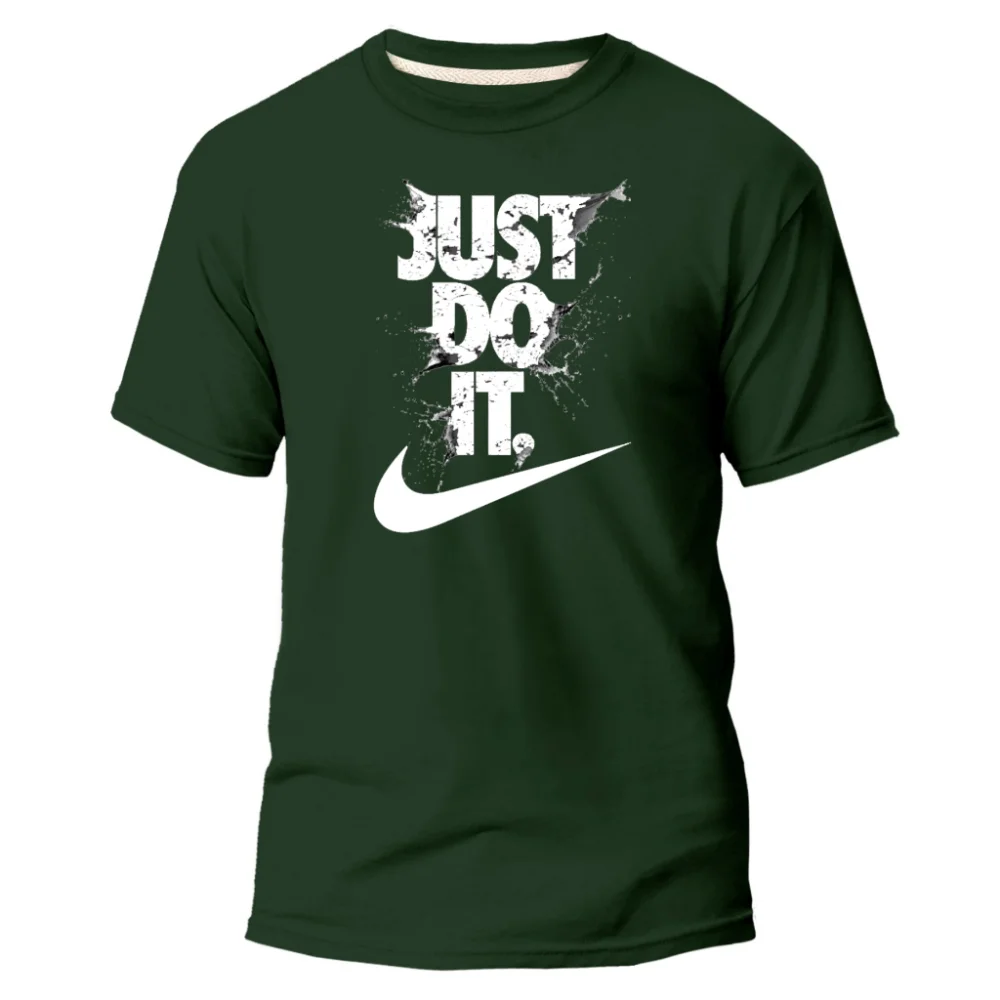 Camisa Masculina Nk Just Do It Estampa Branca - Várias Cores Azul