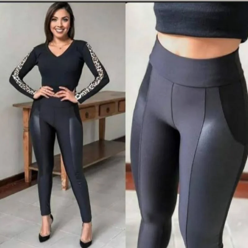 Detalhe Cirrê: Legging Montaria Peluciada Preto